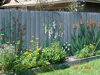 Боядисани идеи градина ограда