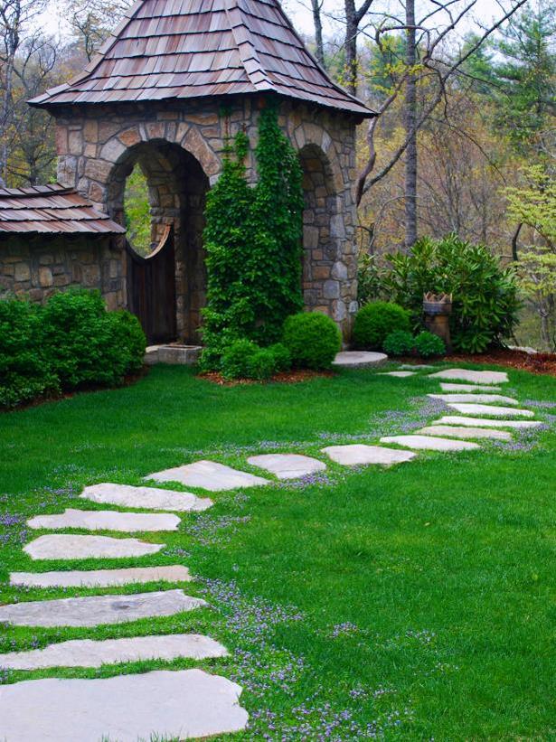 backyard-path-stones-12 Двор пътека камъни