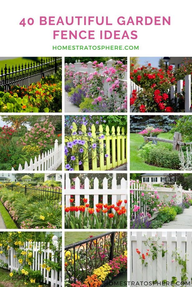 Красива градина ограда идеи
