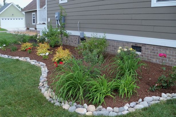 flower-bed-edging-with-rocks-54 Цветно легло кант с камъни