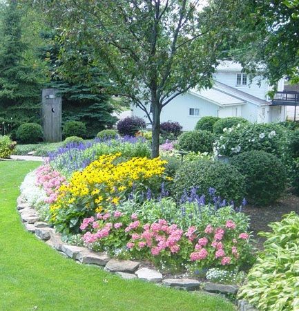 flower-bed-edging-with-rocks-54_7 Цветно легло кант с камъни