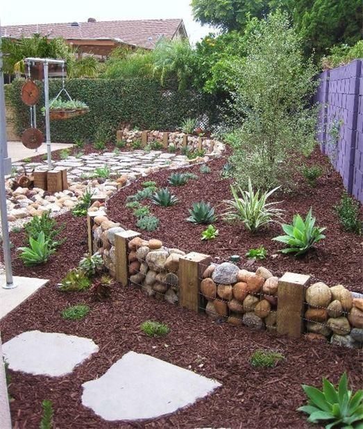 flower-bed-edging-with-rocks-54_9 Цветно легло кант с камъни