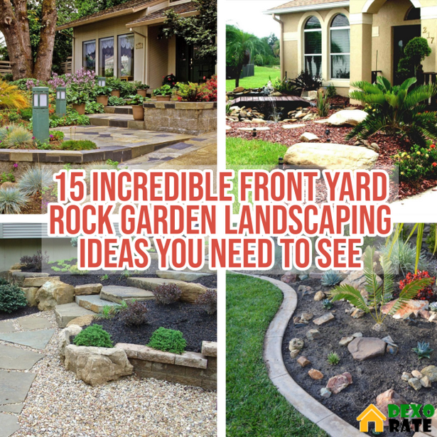 front-yard-rock-garden-landscaping-ideas-11 Преден двор алпинеум идеи за озеленяване
