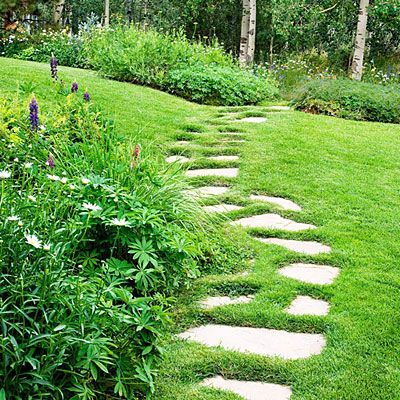 garden-path-through-grass-95 Градинска пътека през трева