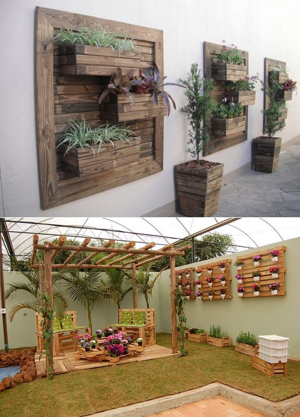 Идеи за декорация на градински стени