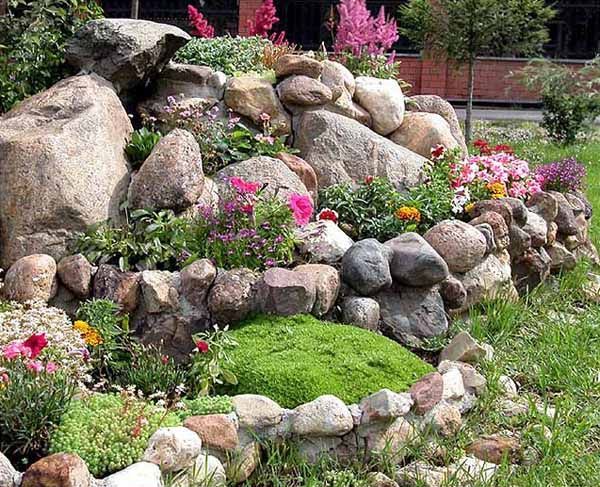 landscaping-with-rocks-and-flowers-64_12 Озеленяване с камъни и цветя