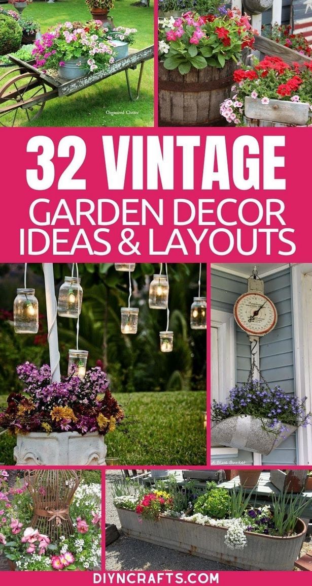 vintage-garden-decorating-ideas-53_12 Реколта градина декоративни идеи