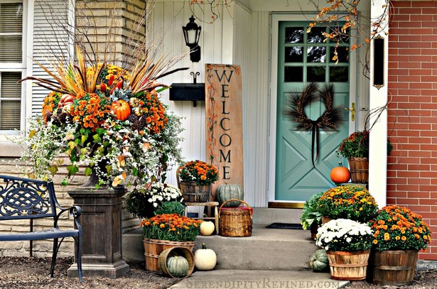 autumn-front-porch-decorating-ideas-77 Есенна веранда декоративни идеи