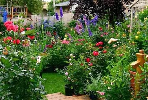 country-flower-bed-ideas-73_6 Идеи за цветни лехи