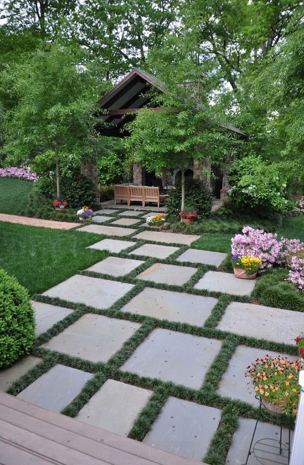 pavers-in-garden-60_5 Павета в градината