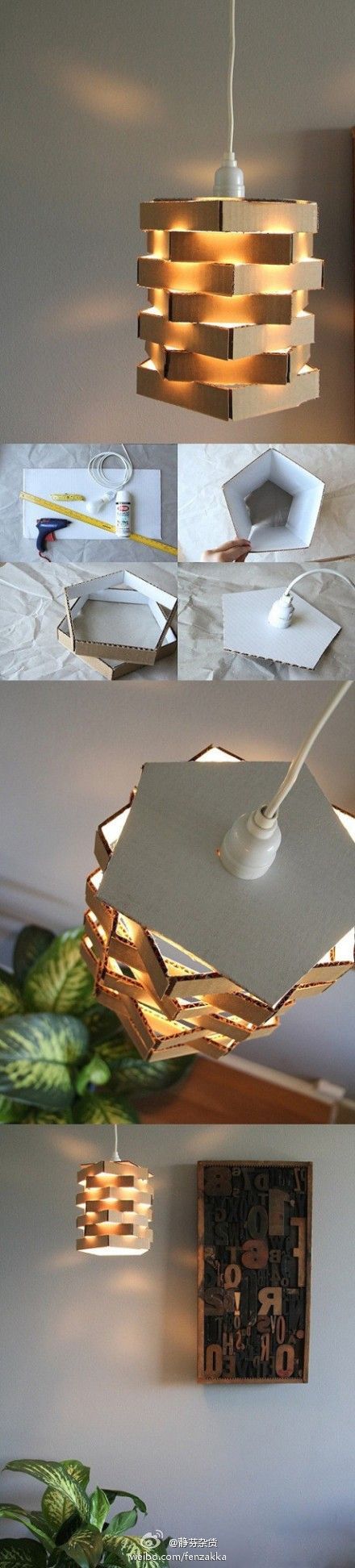 cardboard-lamp-diy-57_2 Картонена лампа Направи Си Сам