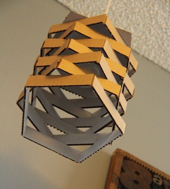 cardboard-lamp-diy-57_6 Картонена лампа Направи Си Сам