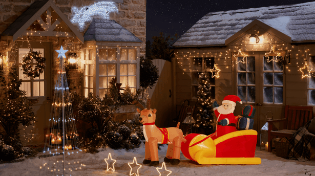 cheap-outdoor-christmas-light-ideas-19 Евтини идеи за Коледна светлина На открито