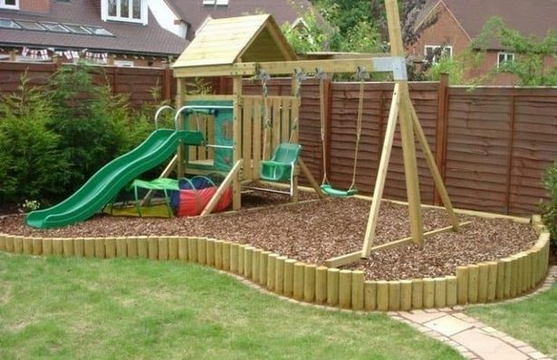 childrens-play-area-garden-design-57 Детска площадка градински дизайн