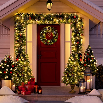 christmas-light-ideas-for-front-yard-74 Коледни идеи за предния двор