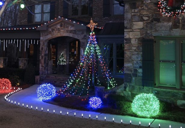 christmas-lights-outdoor-decorations-ideas-54 Коледни светлини външни декорации идеи