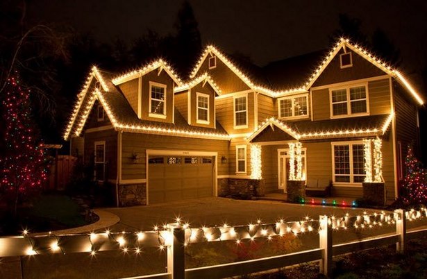 exterior-home-christmas-decorating-ideas-25 Екстериор дома Коледа декориране идеи