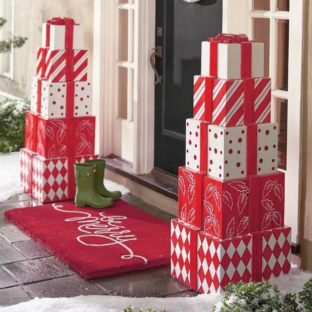 outdoor-christmas-gift-decorations-56 Външна коледна украса за подаръци
