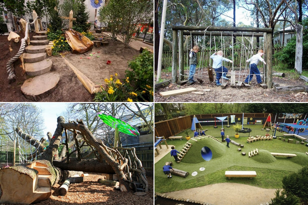 Идеи за естествена детска площадка в задния двор