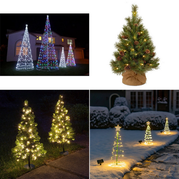 outdoor-christmas-trees-with-led-lights-001 Външни коледни елхи със светодиодни светлини