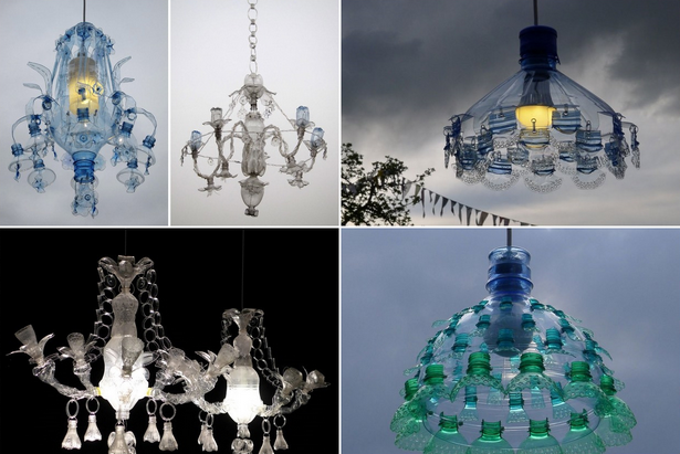 recycled-chandelier-001 Рециклиран полилей