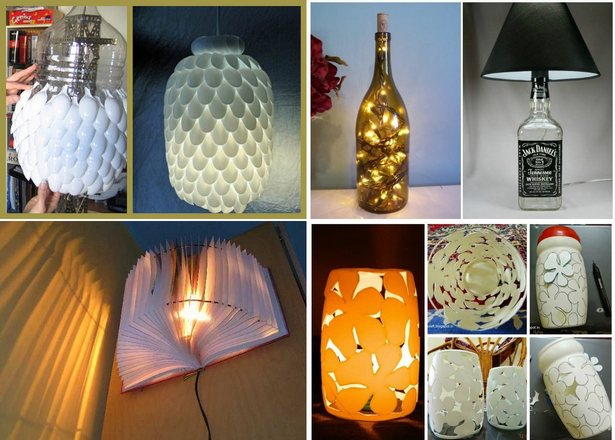 recycled-lampshade-ideas-001 Рециклирани абажури идеи