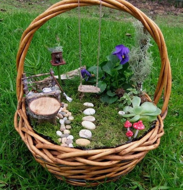 homemade-fairy-garden-ideas-36 Домашни приказни градински идеи