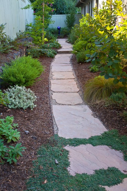 landscaping-narrow-side-yard-97_12 Озеленяване тесен страничен двор