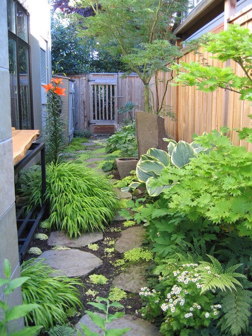 landscaping-narrow-side-yard-97_5 Озеленяване тесен страничен двор