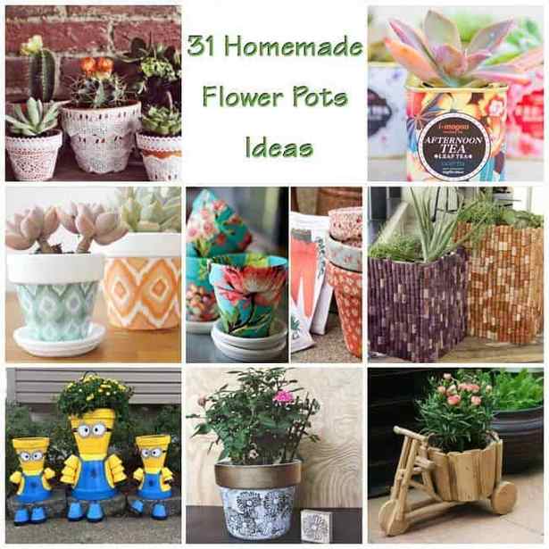 homemade-flower-pots-ideas-32_16 Домашни саксии за цветя Идеи