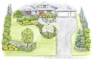 large-front-yard-landscape-design-42 Голям преден двор ландшафтен дизайн