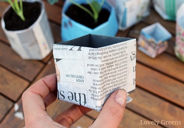 newspaper-plant-pots-43_5 Вестникарски саксии