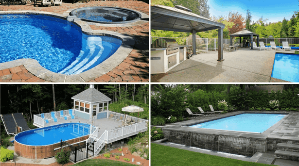 Идеи за вътрешен двор и басейн