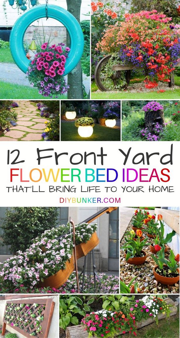 simple-front-yard-flower-bed-ideas-10_17 Прости идеи за цветни лехи на предния двор