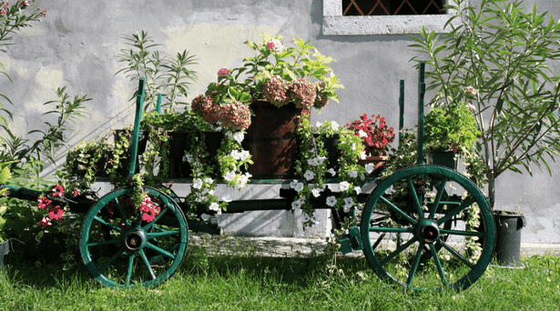 wagon-garden-planter-13 Вагон градина плантатор