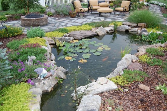 backyard-fish-pond-17 Заден двор рибно езерце