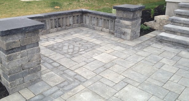 backyard-patio-stone-designs-60_8 Двор двор каменни дизайни