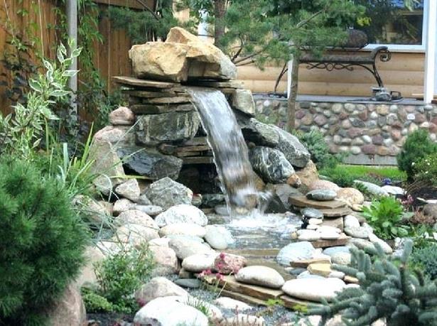 backyard-pond-and-waterfall-ideas-57_10 Двор езерце и водопад идеи