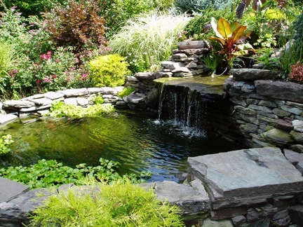 backyard-pond-and-waterfall-ideas-57_5 Двор езерце и водопад идеи