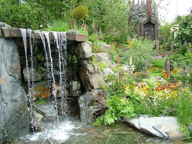 backyard-pond-and-waterfall-ideas-57_9 Двор езерце и водопад идеи