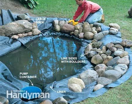 build-a-fish-pond-with-waterfall-14_6 Изграждане на рибно езерце с водопад