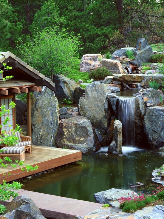 garden-pond-with-waterfall-71_9 Градинско езерце с водопад