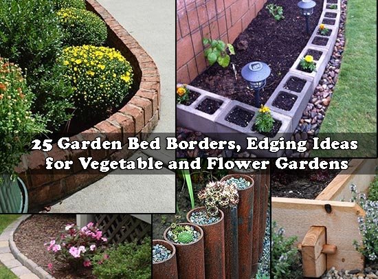 ideas-for-edging-garden-beds-31_16 Идеи за Кант градински легла