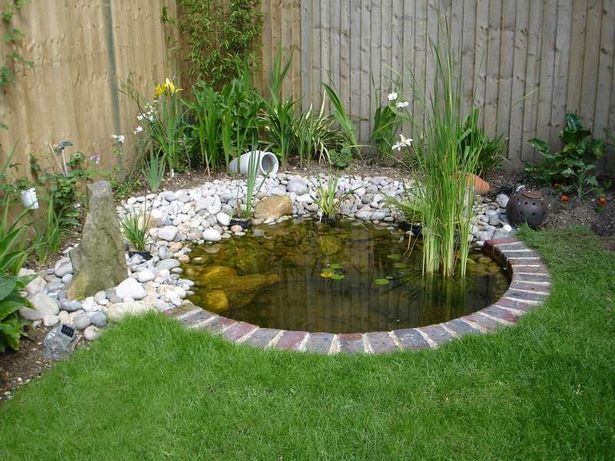 Малък градински дизайн на езерце
