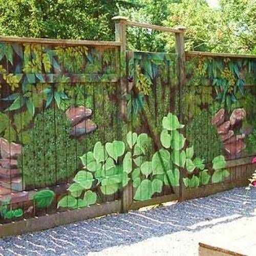 backyard-fence-paint-ideas-88_10 Задния двор ограда боя идеи