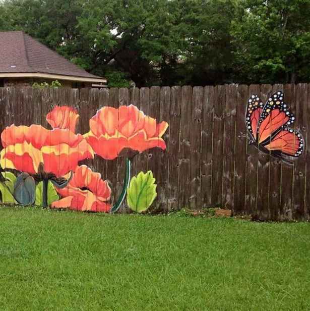 backyard-fence-paint-ideas-88_6 Задния двор ограда боя идеи