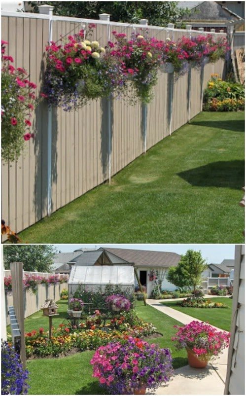 backyard-wooden-fence-decorating-ideas-43_14 Заден двор дървена ограда декоративни идеи