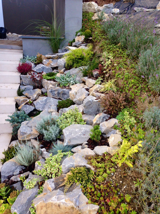 home-landscaping-ideas-with-rocks-84 Начало озеленяване идеи с камъни