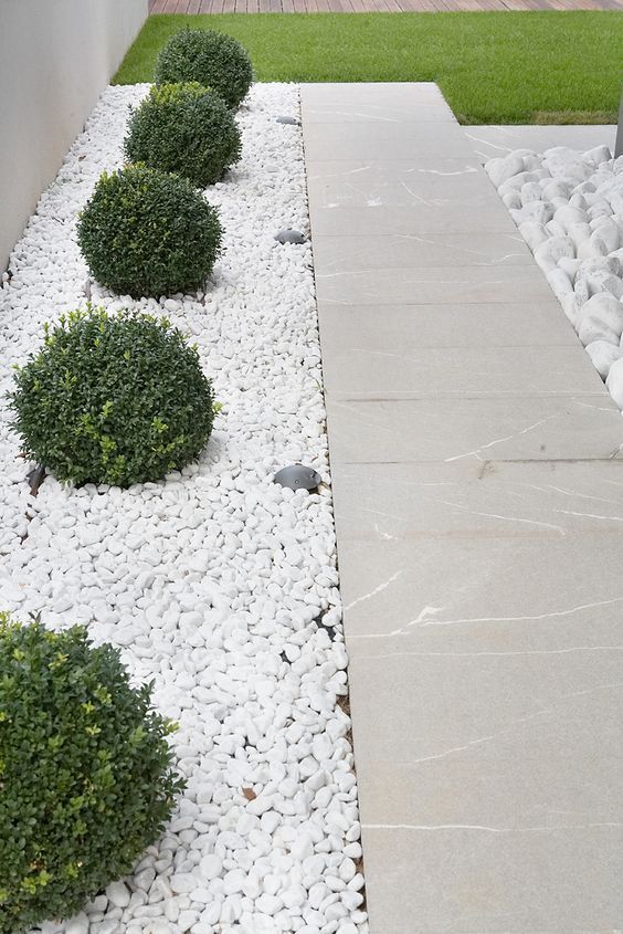 landscaping-with-small-white-rocks-65_5 Озеленяване с малки бели скали