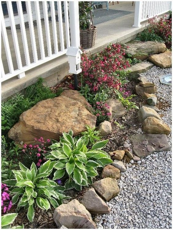 rock-garden-small-front-yard-66_4 Алпинеум малък преден двор
